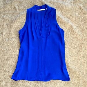 Violet & Claire Royal Blue Sleeveless Blouse